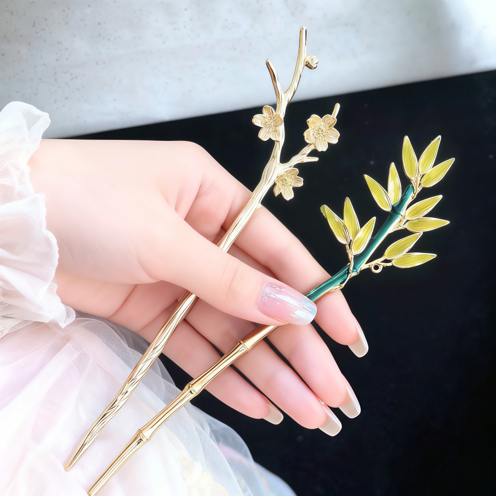 Young Women'S Accessories - Enamel Alloy Hairpin For Women Chinese
