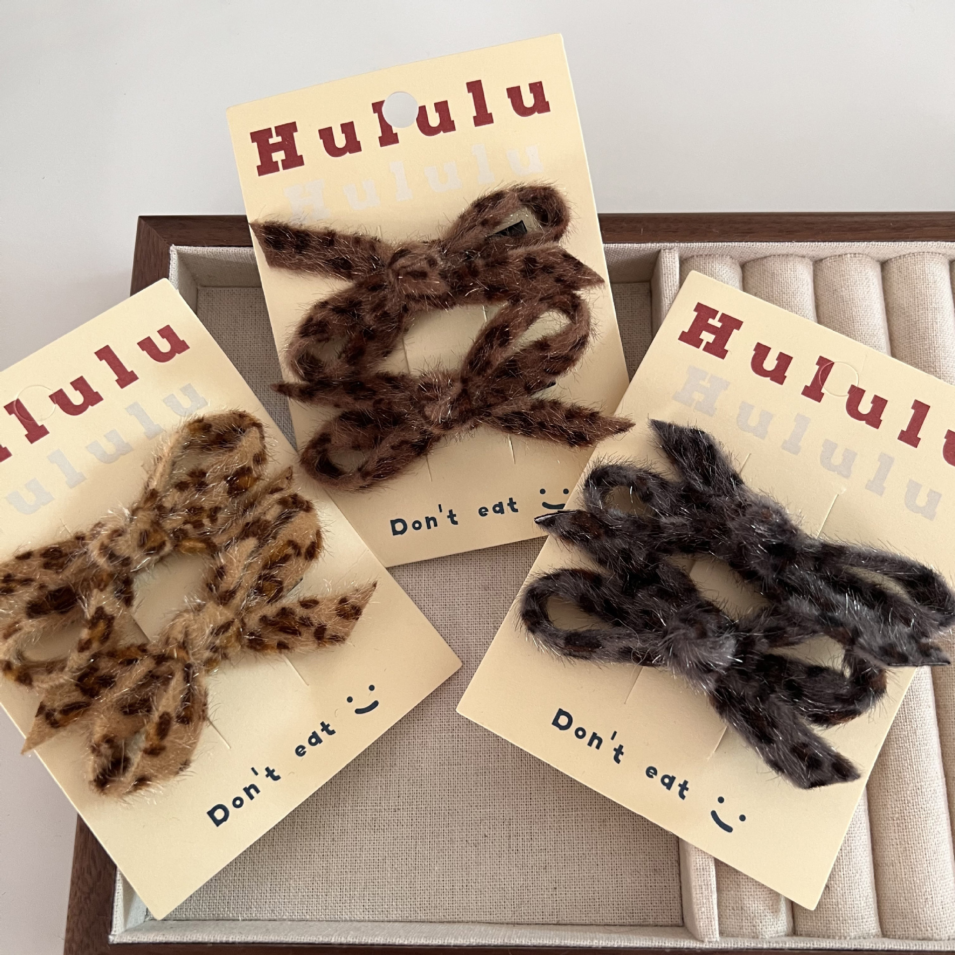 Scrunchie Satin Set - Luxury Leopard Hair Set - Satin