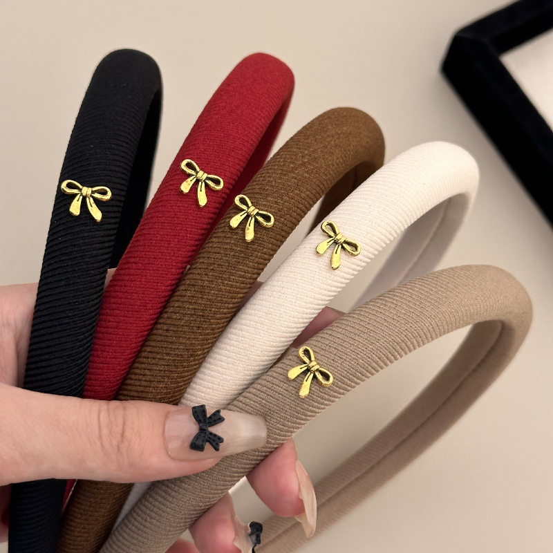 Wrap Ring Gold - Fashion Gold Bow Headbands for Woman