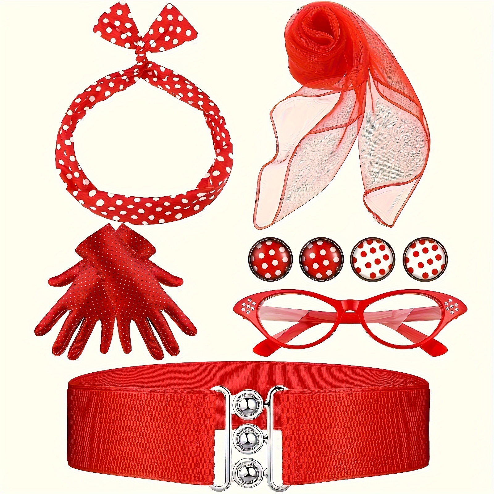 Women'S Accessories In The 1950S - 50s 80s Disco Party Costume Accessories