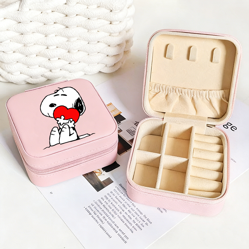 Women Accessories Gift Box - Snoopys Portable Jewelry Storage Box Woman