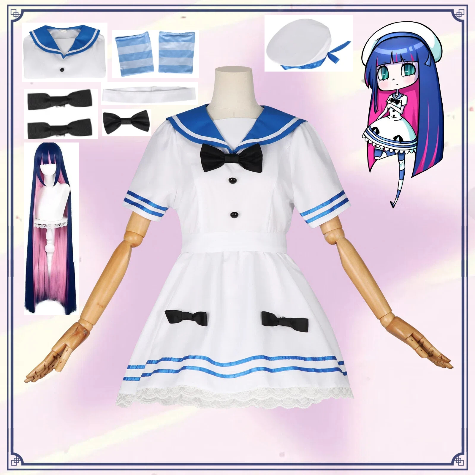 Women'S Anime Accessories - Anime Panty Stocking Cosplay Costume Wig