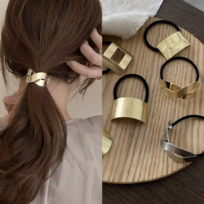 Wrap Ring Gold - 1Pcs Korean Simple Metal Fashion Elastic
