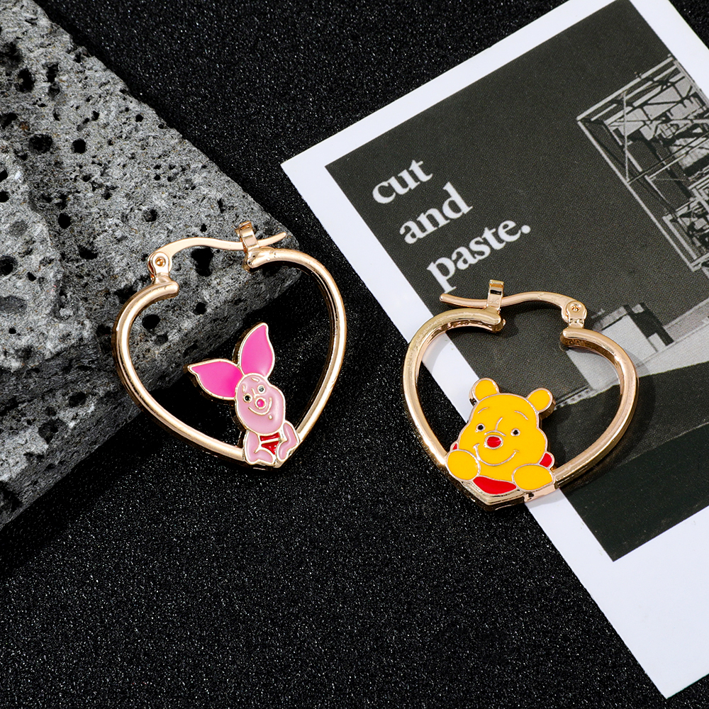 Wrap Ring Gold - Disney Piglet & Pooh Bear Hoop