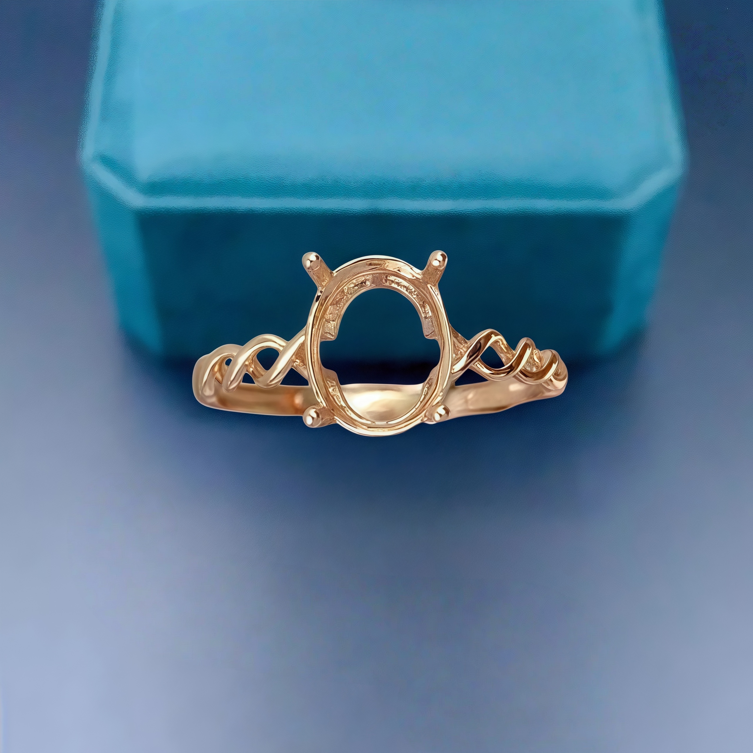 Women Accessories Holder - DIY Empty Ring Holder S925 Sterling
