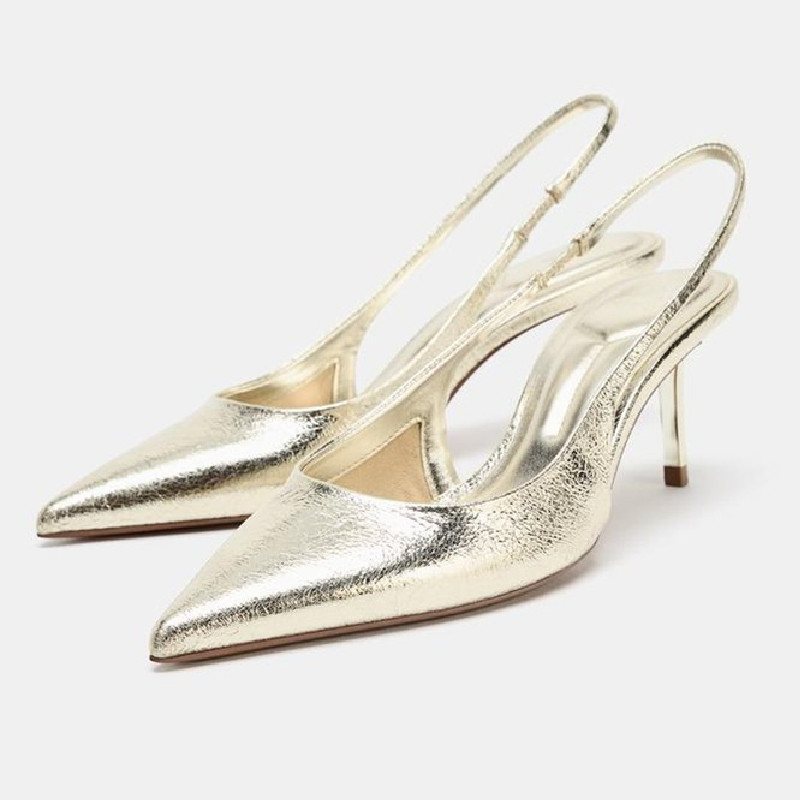 Wrap Ring Gold - Sexy Pointed Toe Gold Designer Pumps
