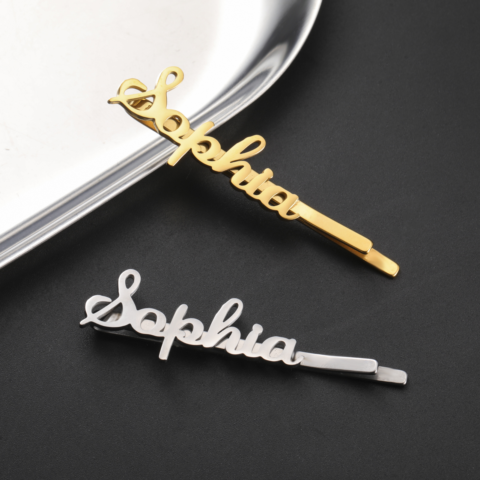 Sipuris Customized Name Hairpi - Hair Claw Clip Set recension och pris