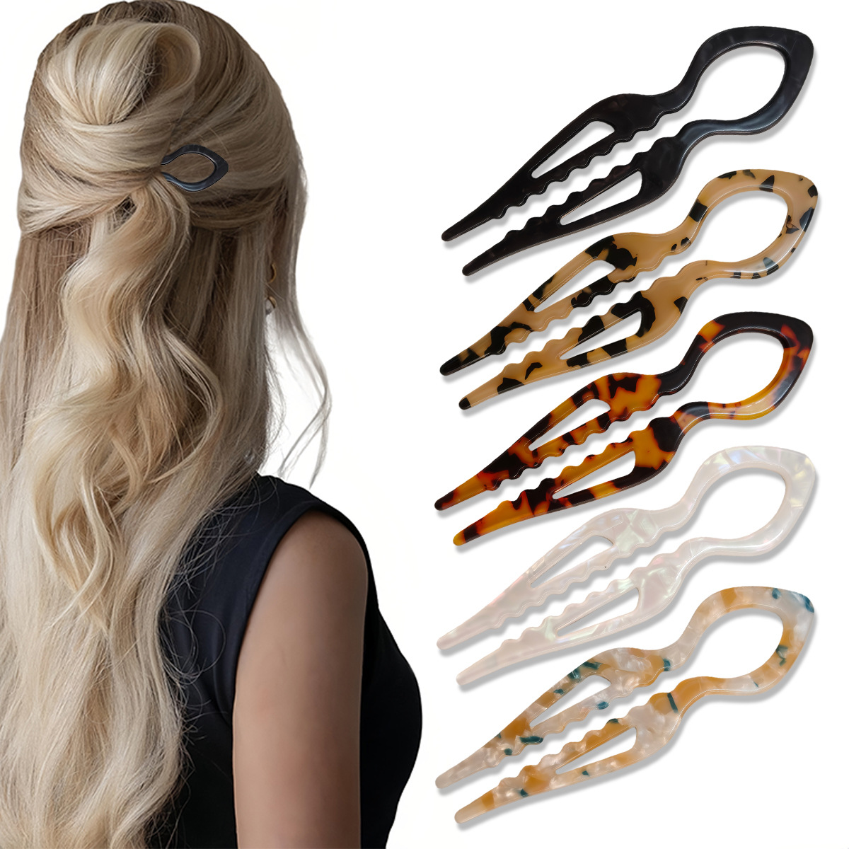 U-Shaped Hair Sticks Tortoises - Young Women'S Accessories recension och pris