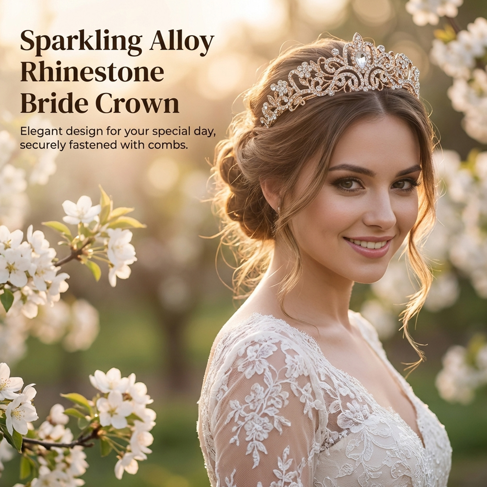 Elegant Bridal Crown Sparkly R - Women'S Accessories And Jewelry recension och pris