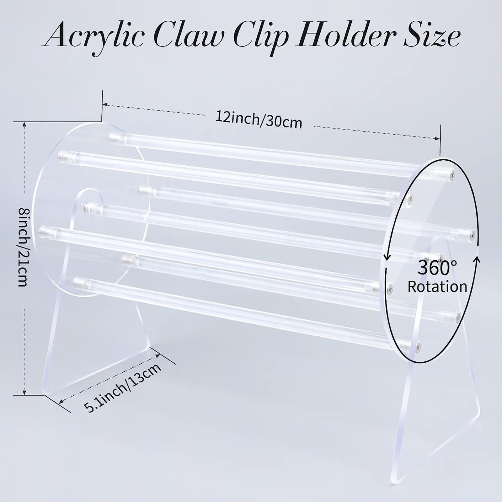 1 Set Acrylic Claw Clip Organi - Hair Claw Clip Set recension och pris