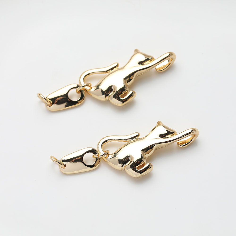 2PCS Dainty Animal Design Cat  - Charm Necklace Dainty recension och pris