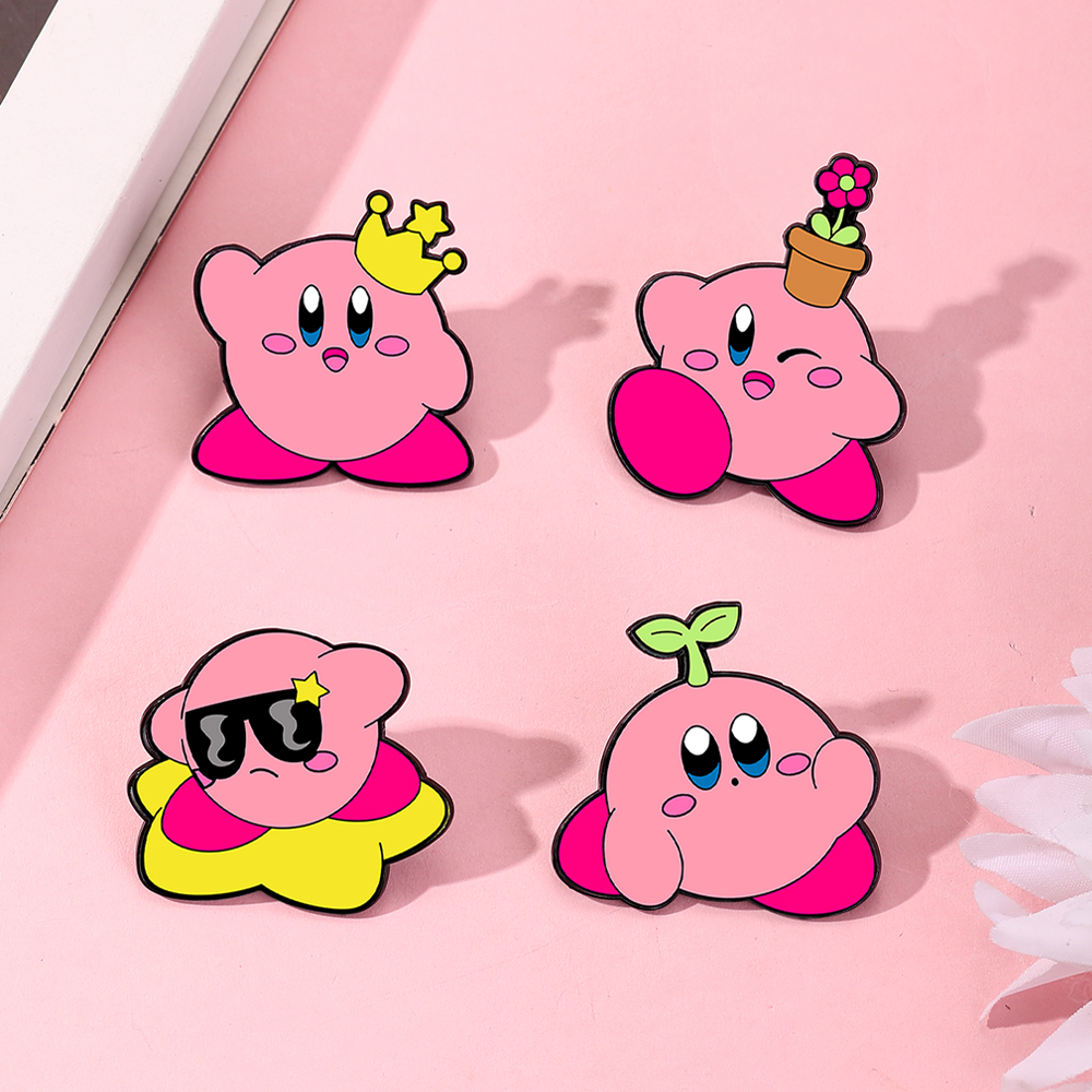 4pcs Kirby Enamel Lapel Pins S - Women'S Accessories And Jewelry recension och pris
