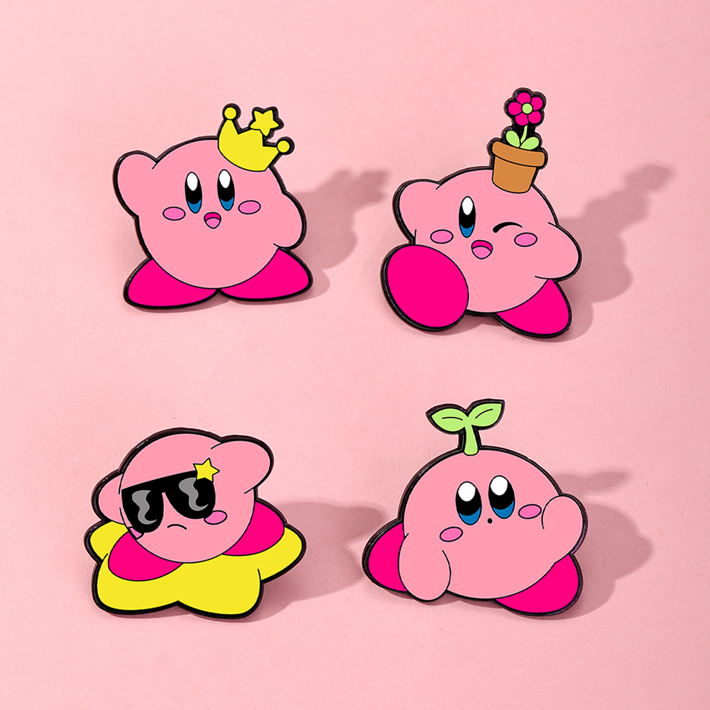 4pcs Kirby Enamel Lapel Pins S - Women'S Accessories And Jewelry recension och pris