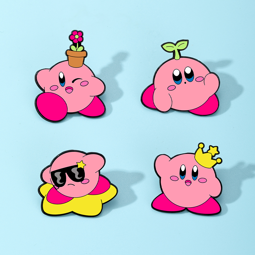 4pcs Kirby Enamel Lapel Pins S - Women'S Accessories And Jewelry recension och pris