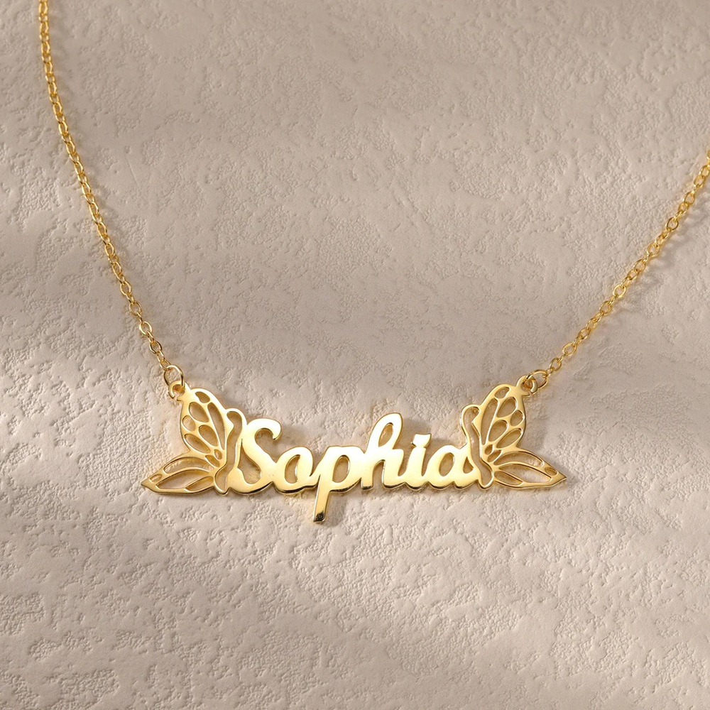 Sipuris Customized Butterfly N - Charm Necklace Dainty recension och pris