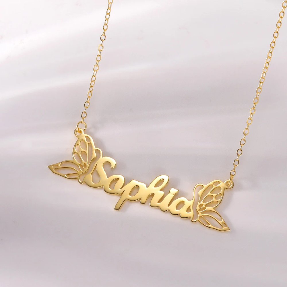 Sipuris Customized Butterfly N - Charm Necklace Dainty recension och pris