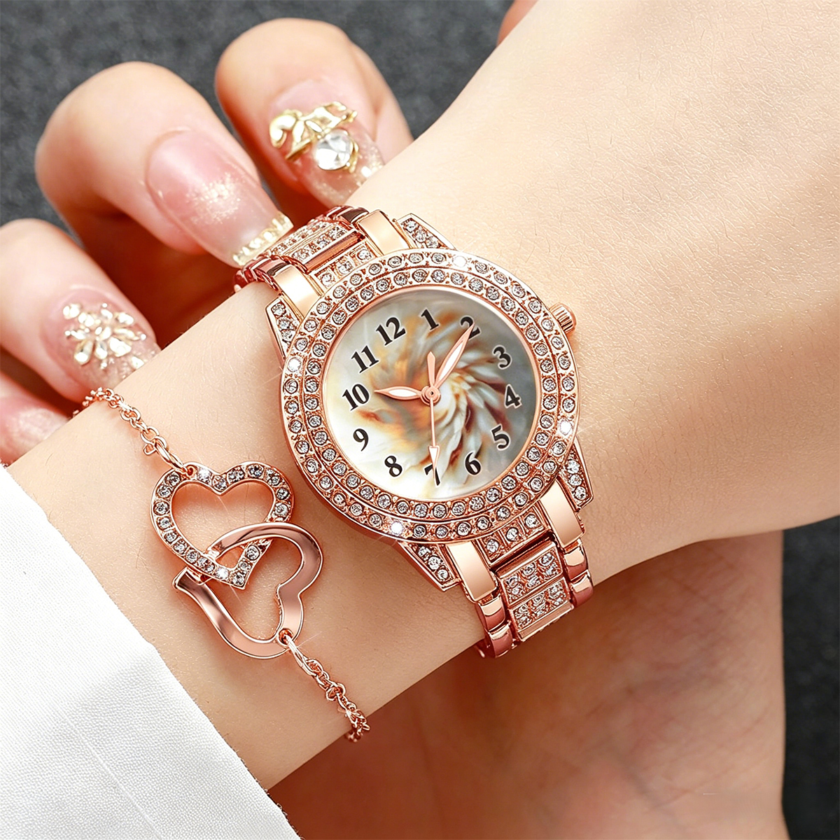 6PCS Luxury Rhinestone Women Q - Women Accessories Gift Box recension och pris