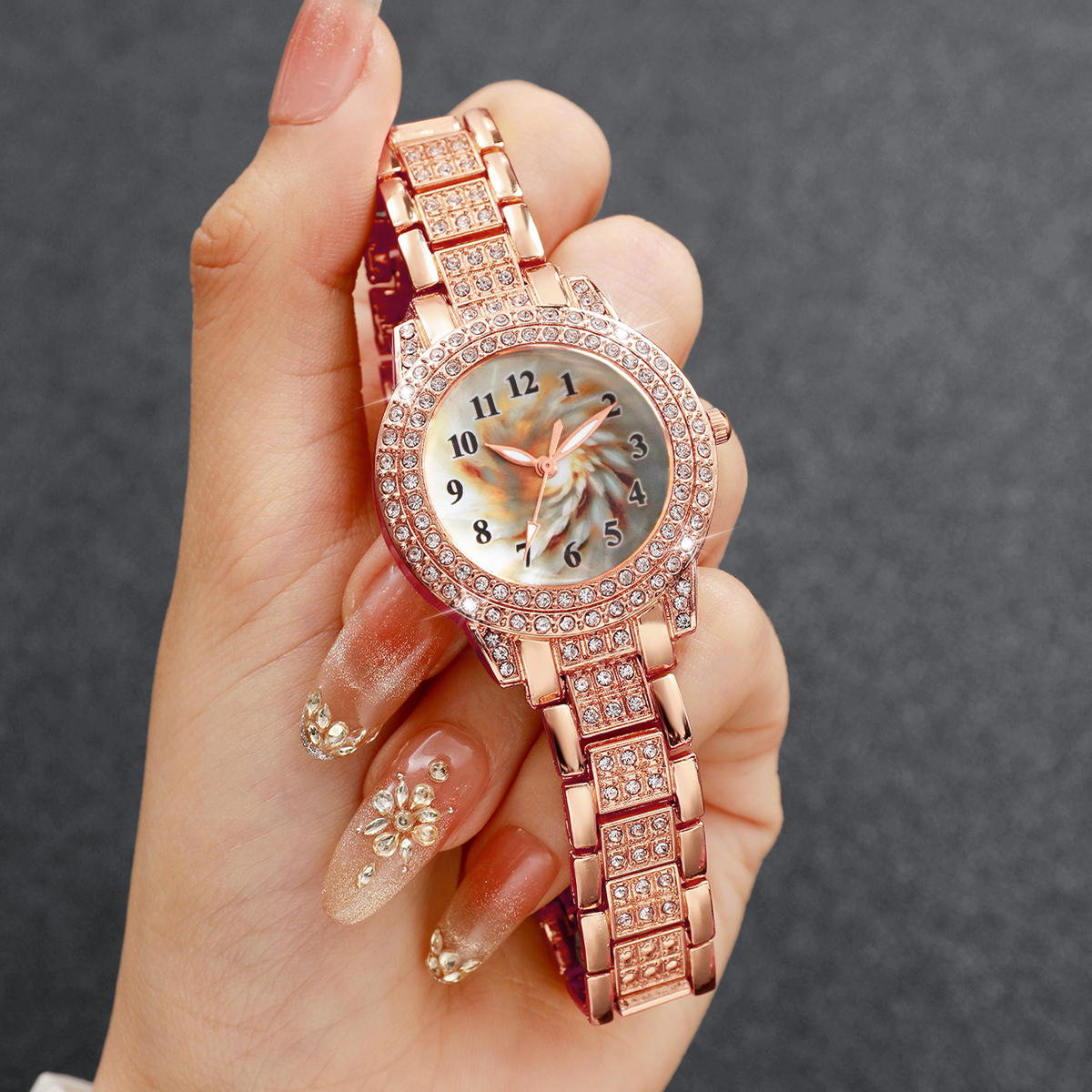 6PCS Luxury Rhinestone Women Q - Women Accessories Gift Box recension och pris