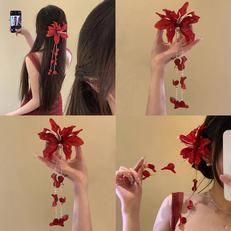 Hot Sale Flower Duckbill Clip  - Women Accessories Sale recension och pris