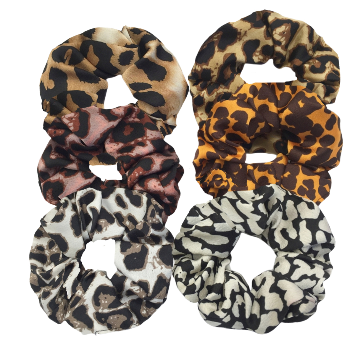 1/6pcs/lot Print Lady Hair Scr - Scrunchie Satin Set recension och pris