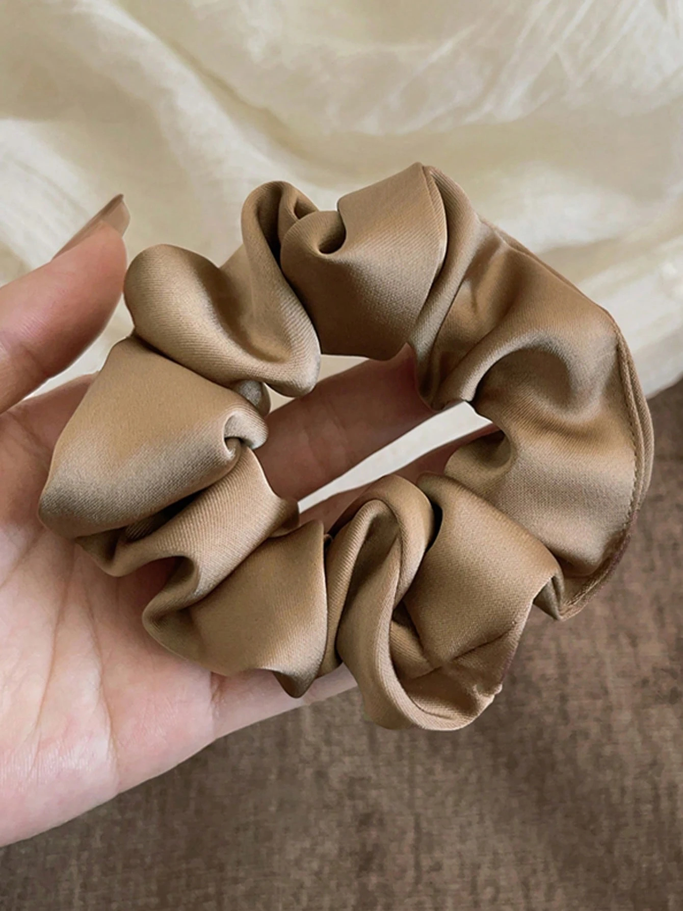 1/3Pcs Women 3.39in Vintage Fr - Scrunchie Satin Set recension och pris