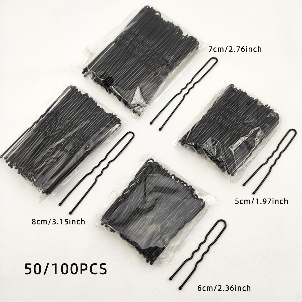 50/100 PCS Women 5/6/7/8 cm Ha - Young Women'S Accessories recension och pris