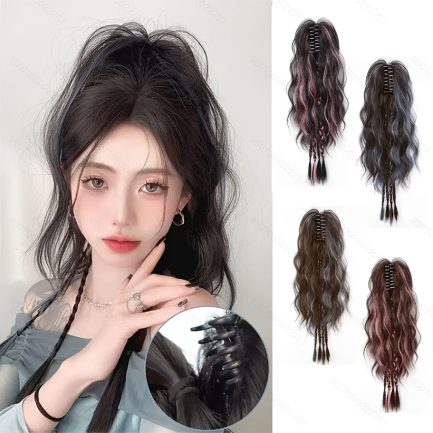 22Inch Synthetic Short Curly C - Hair Claw Clip Set recension och pris