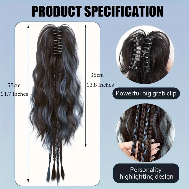 22Inch Synthetic Short Curly C - Hair Claw Clip Set recension och pris