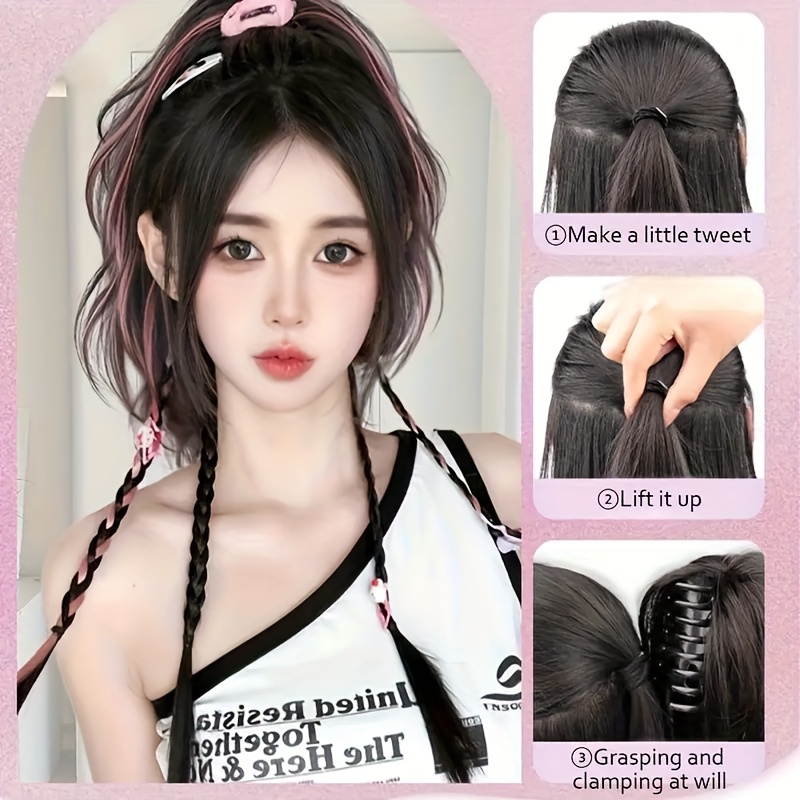 22Inch Synthetic Short Curly C - Hair Claw Clip Set recension och pris