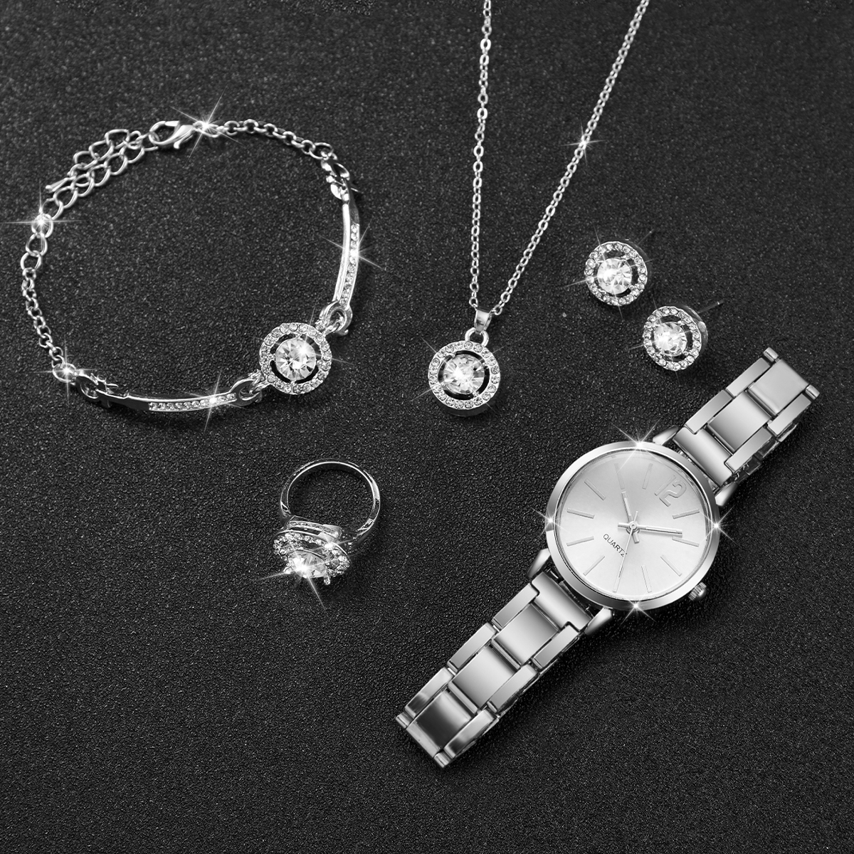6PCS/Set Women Watches Fashion - Women Accessories Gift Box recension och pris