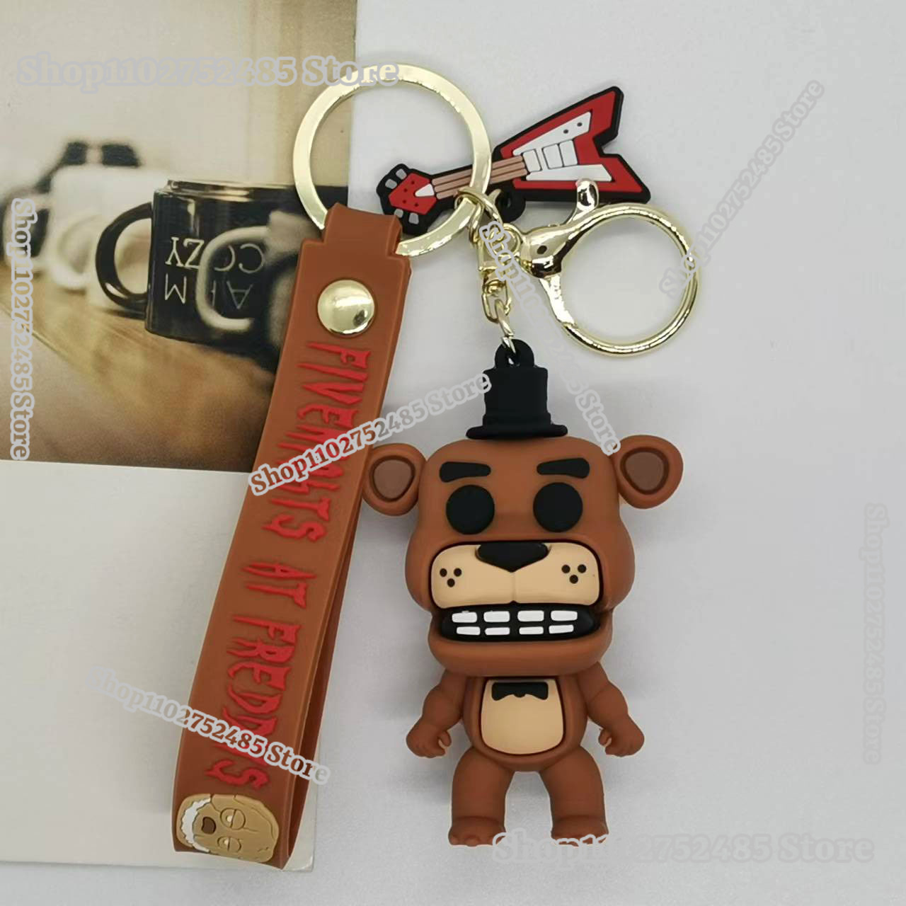 5pcs Cartoon Anime FNAF Figure - Women'S Key Accessories recension och pris