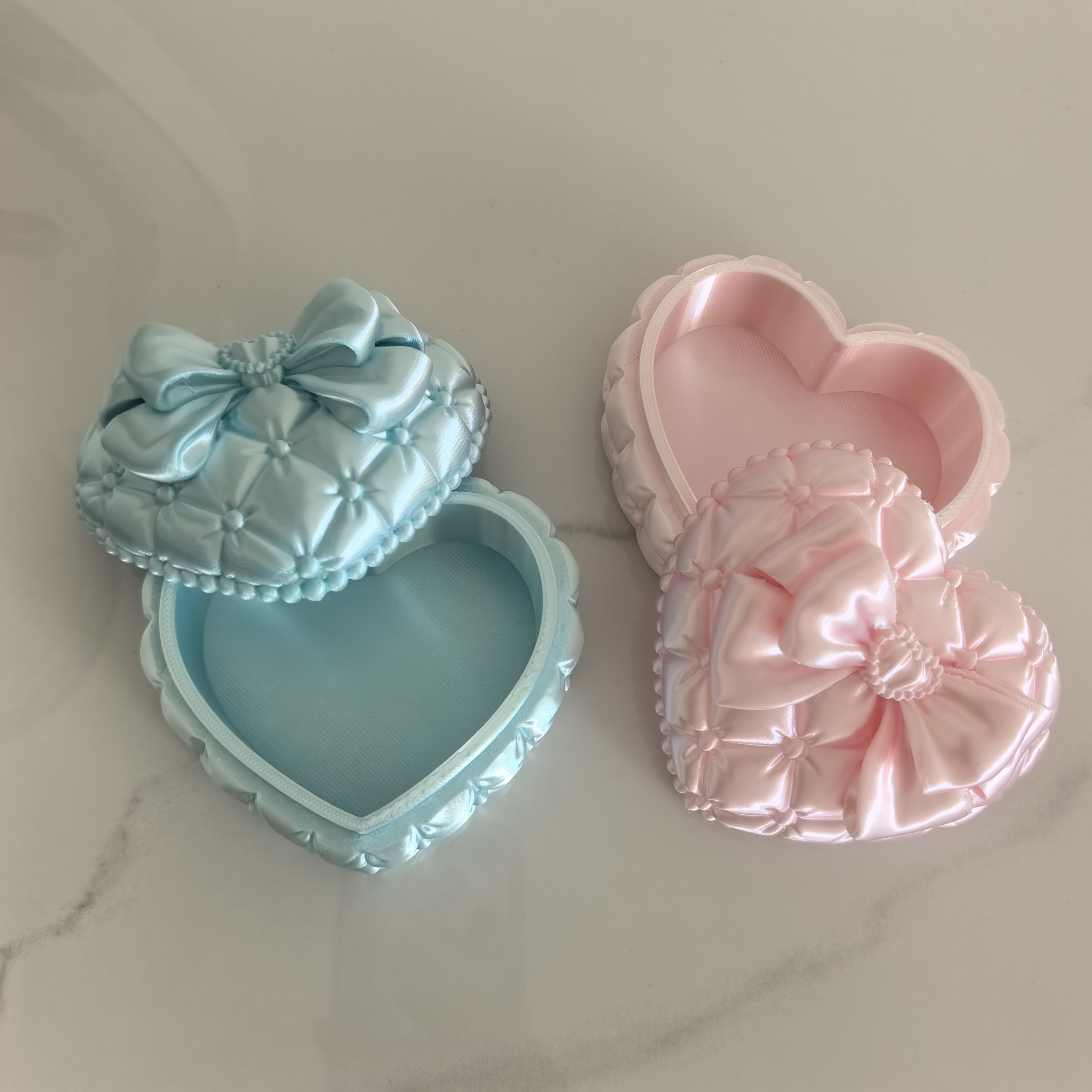 Silk Heart-Shaped Jewelry Box  - Women Accessories Gift Box recension och pris