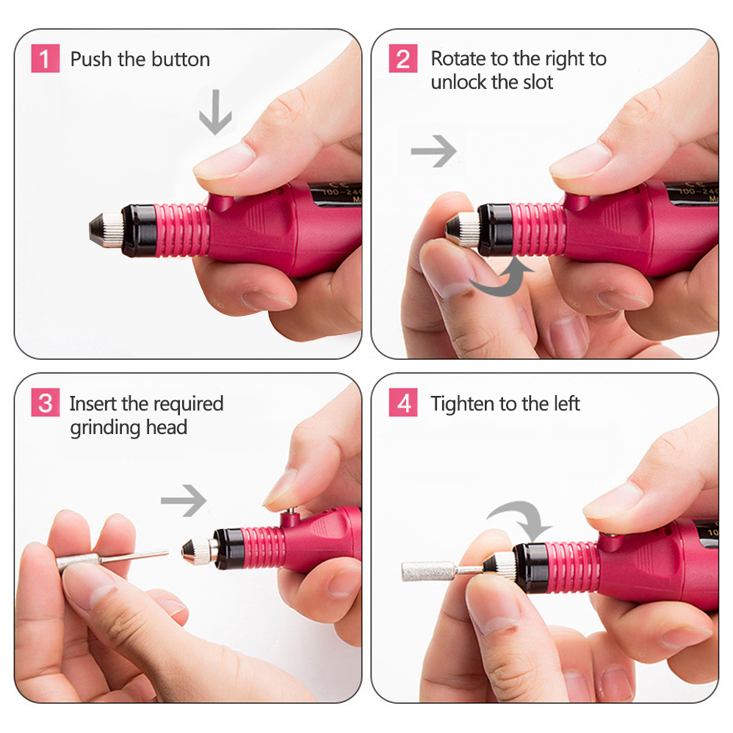 LULAA Electric Nail Drill Kit  - Women Accessories Combo Gift recension och pris