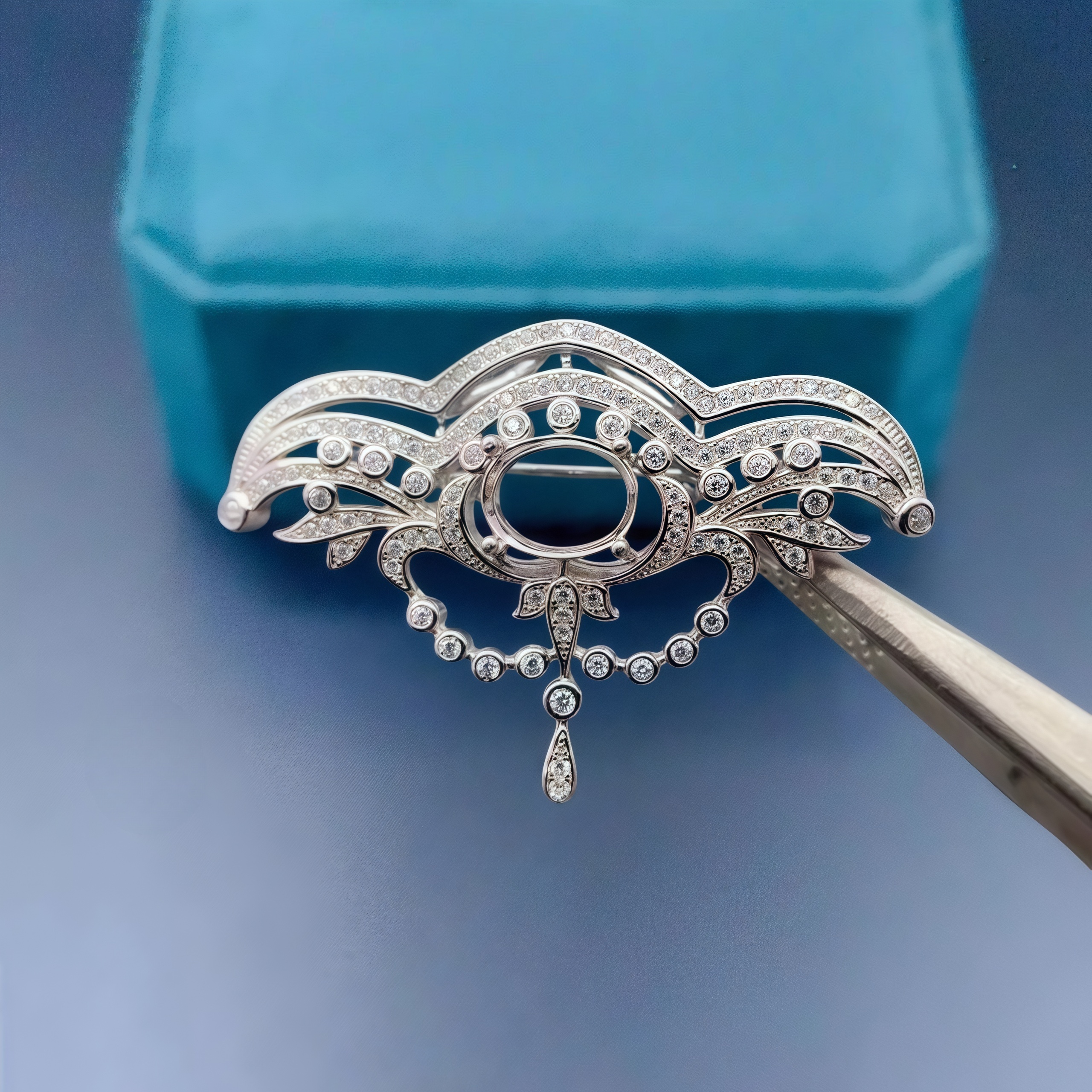 L S925 Sterling Silver Brooch  - Women Accessories Holder recension och pris