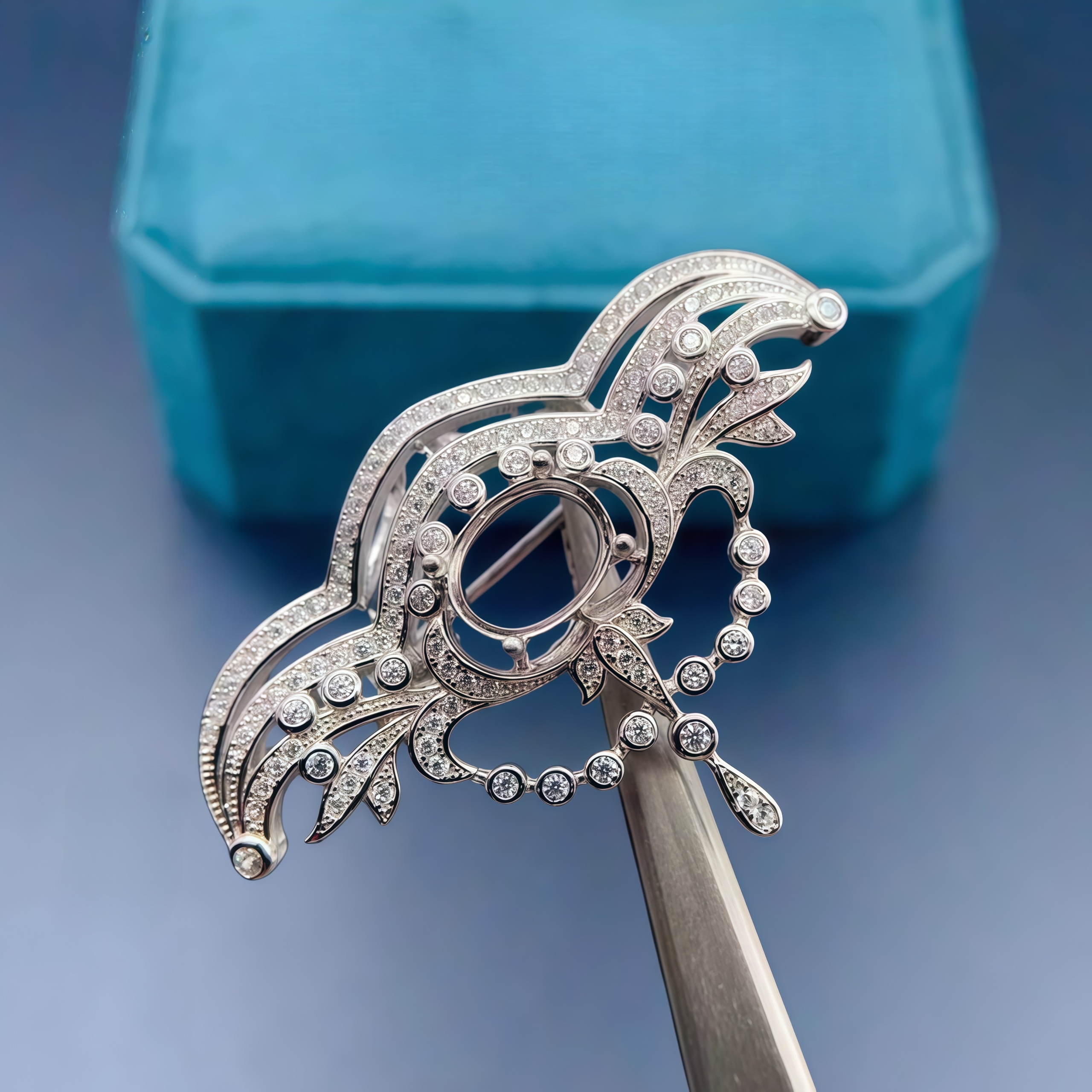 L S925 Sterling Silver Brooch  - Women Accessories Holder recension och pris