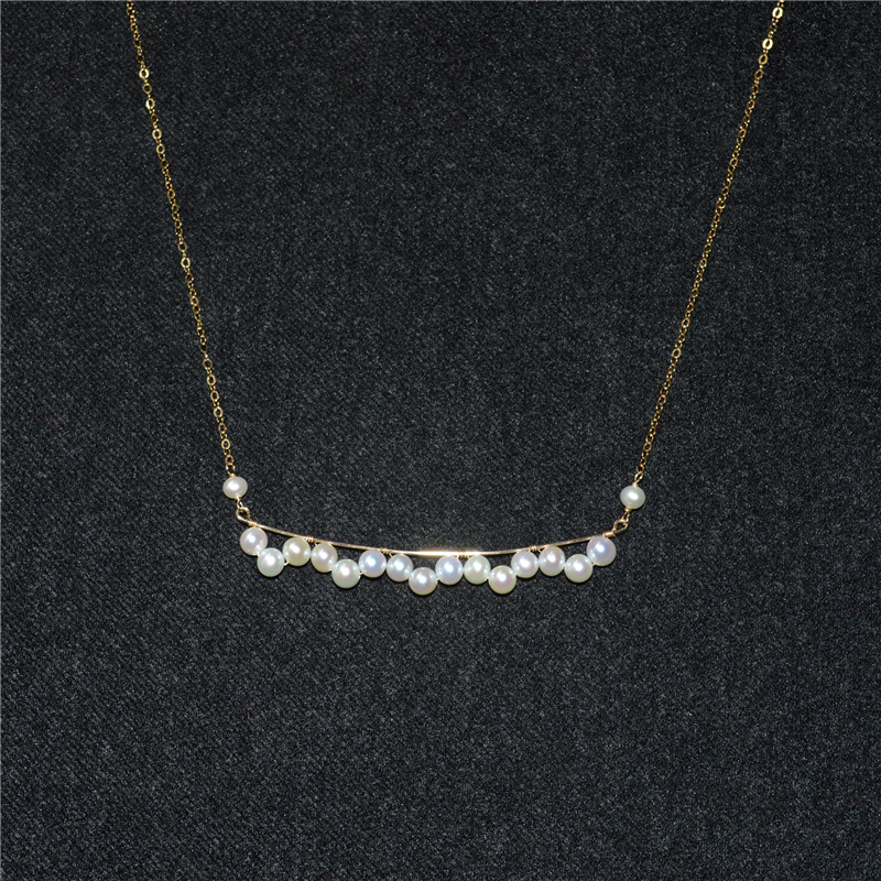 Lii Ji 14K Gold Filled Real Pe - Charm Necklace Dainty recension och pris