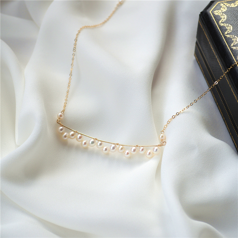 Lii Ji 14K Gold Filled Real Pe - Charm Necklace Dainty recension och pris