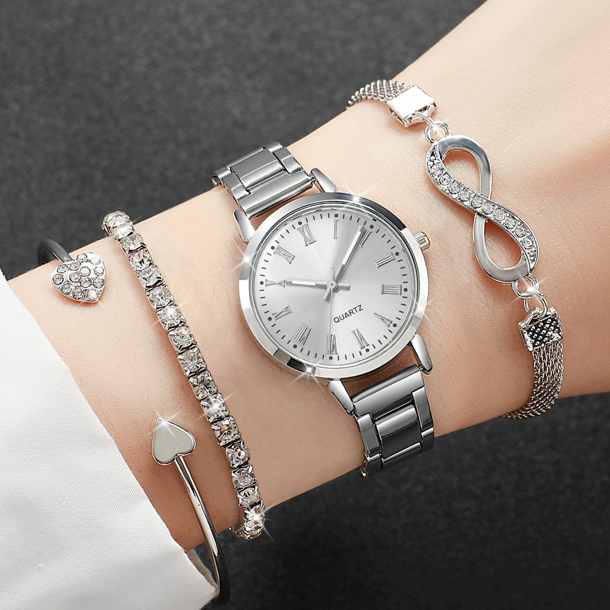 4PCS Fashion Women Watches Dia - Women Accessories Gift Box recension och pris
