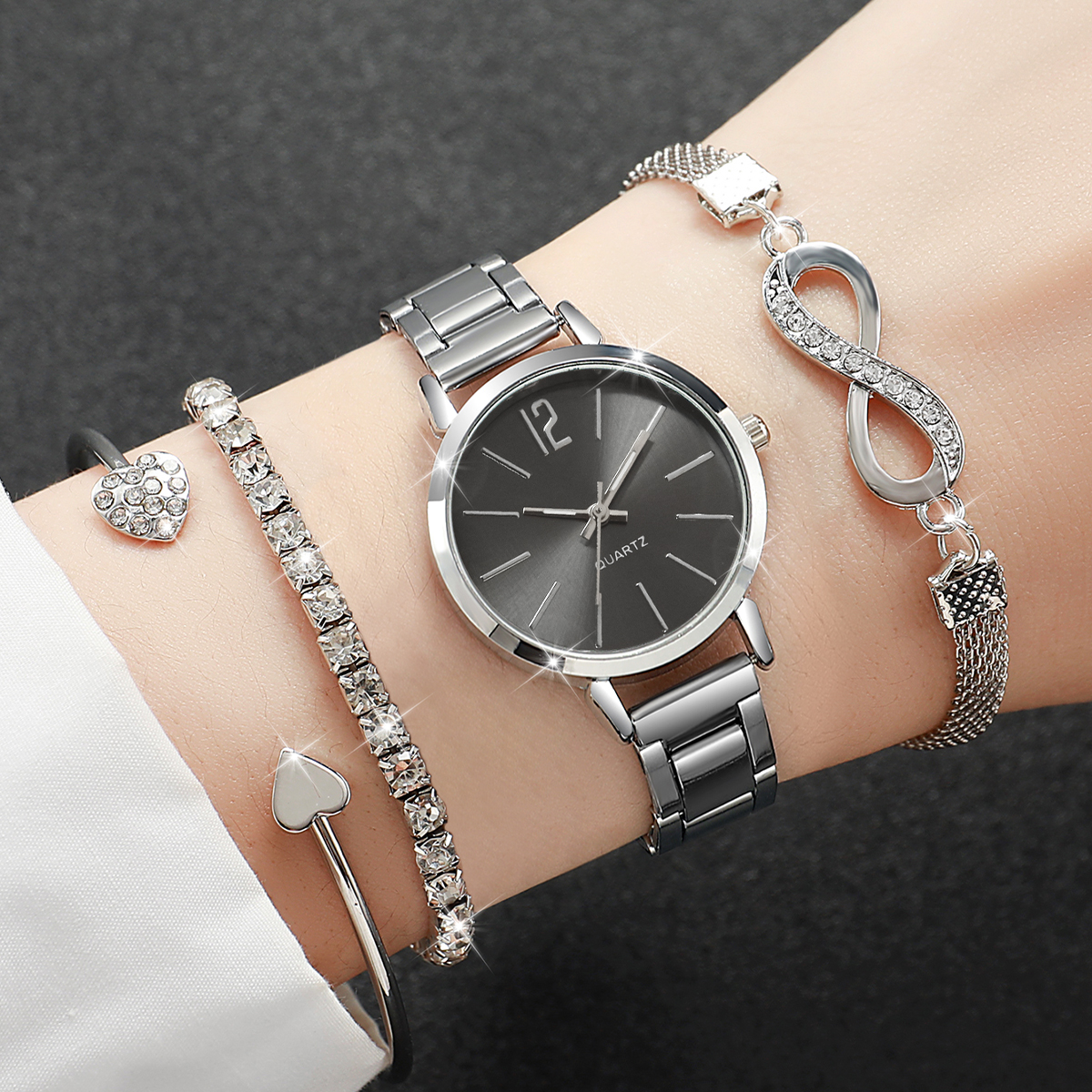 4PCS Fashion Women Watches Dia - Women Accessories Gift Box recension och pris