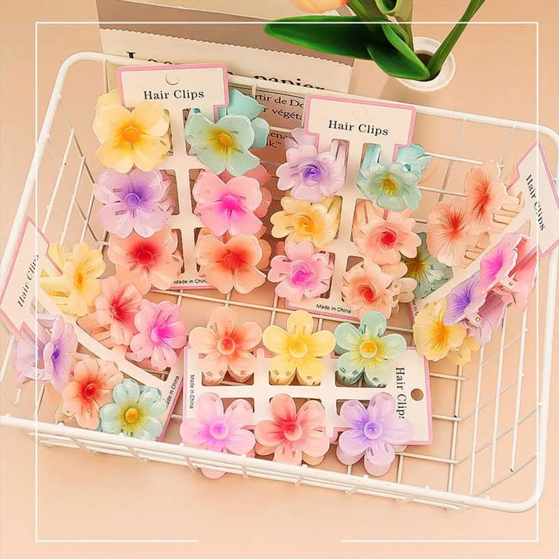 6Pcs Fashion Colorful Transpar - Hair Claw Clip Set recension och pris