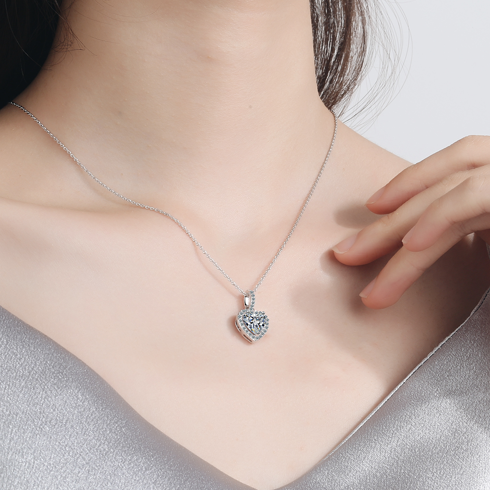 Top Quality 925 Sterling Silve - Charm Necklace Dainty recension och pris