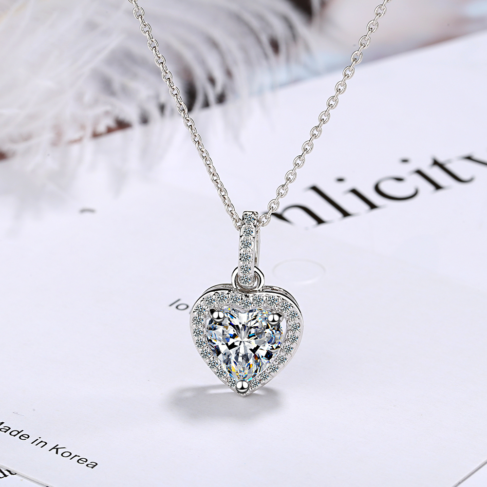 Top Quality 925 Sterling Silve - Charm Necklace Dainty recension och pris