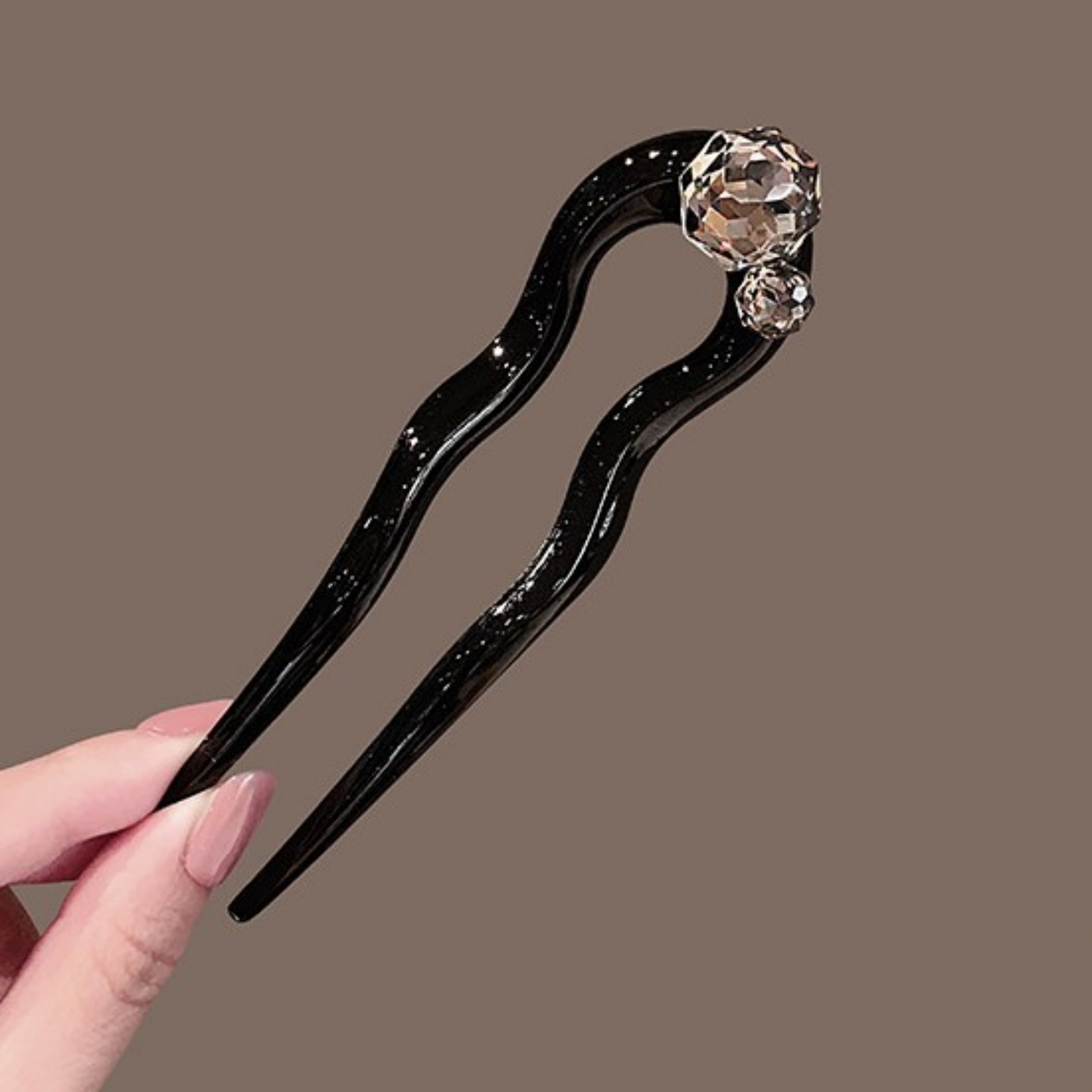 1PC Crystal Hair Fork,Black El - Young Women'S Accessories recension och pris