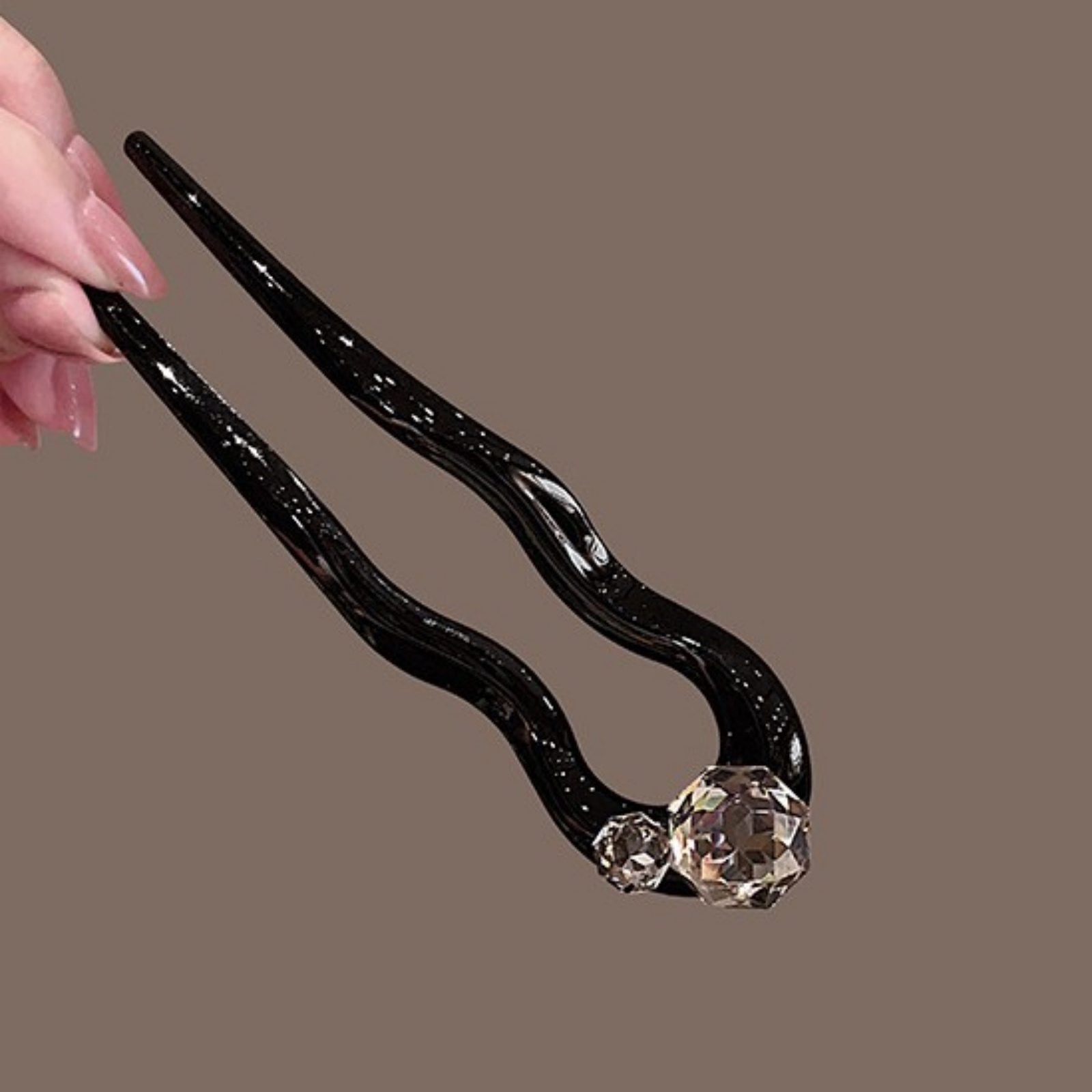 1PC Crystal Hair Fork,Black El - Young Women'S Accessories recension och pris