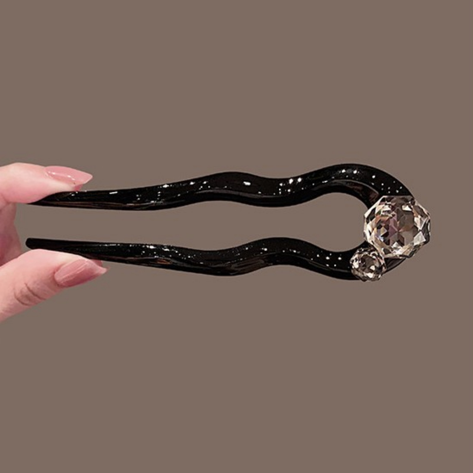 1PC Crystal Hair Fork,Black El - Young Women'S Accessories recension och pris