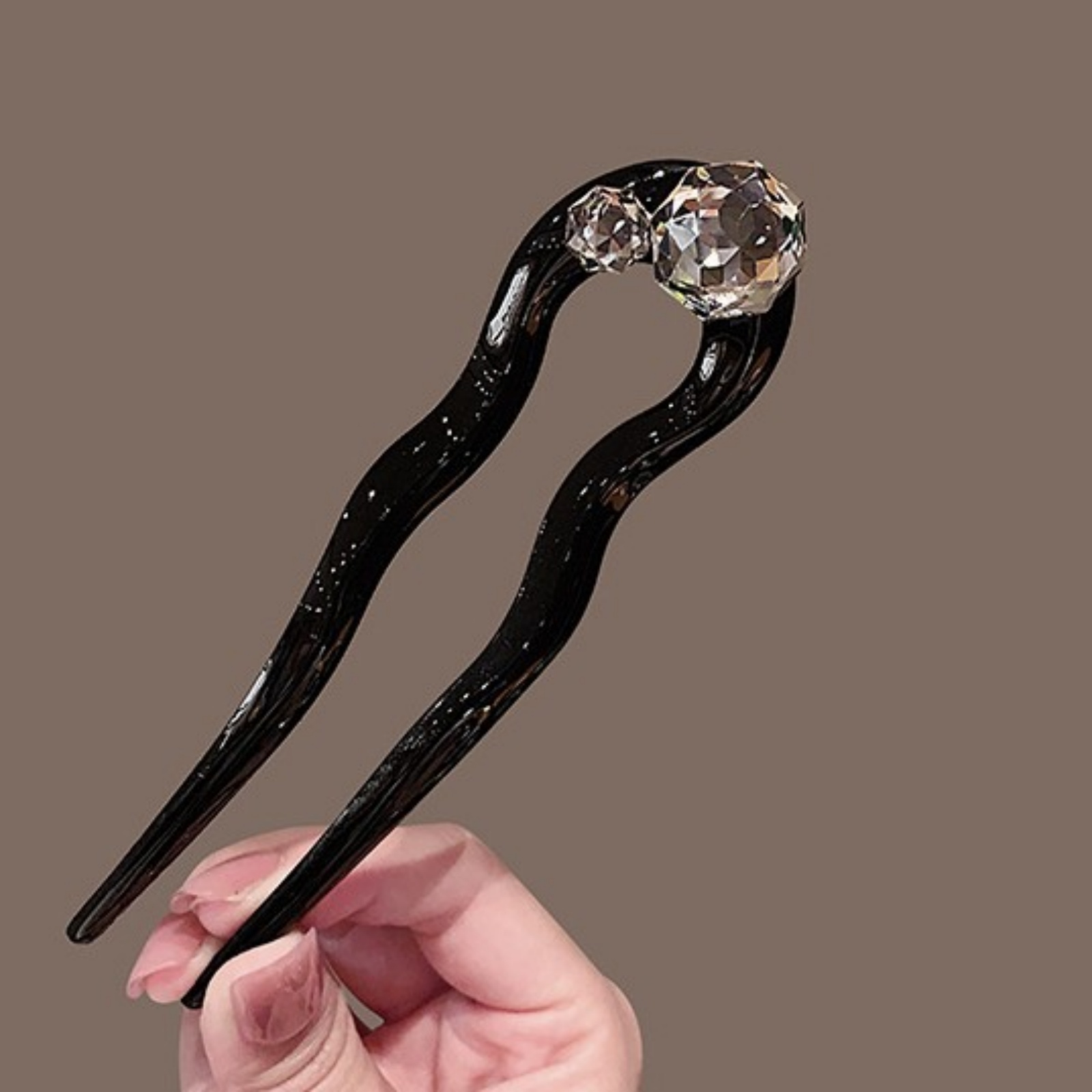 1PC Crystal Hair Fork,Black El - Young Women'S Accessories recension och pris