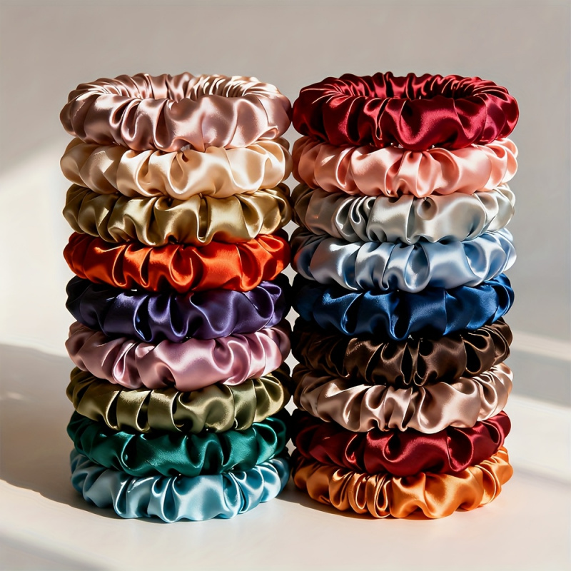 50pcs Satin Scrunchies, Elegan - Scrunchie Satin Set recension och pris
