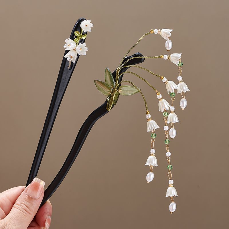Wooden Flower Hairpin Vintage  - Young Women'S Accessories recension och pris