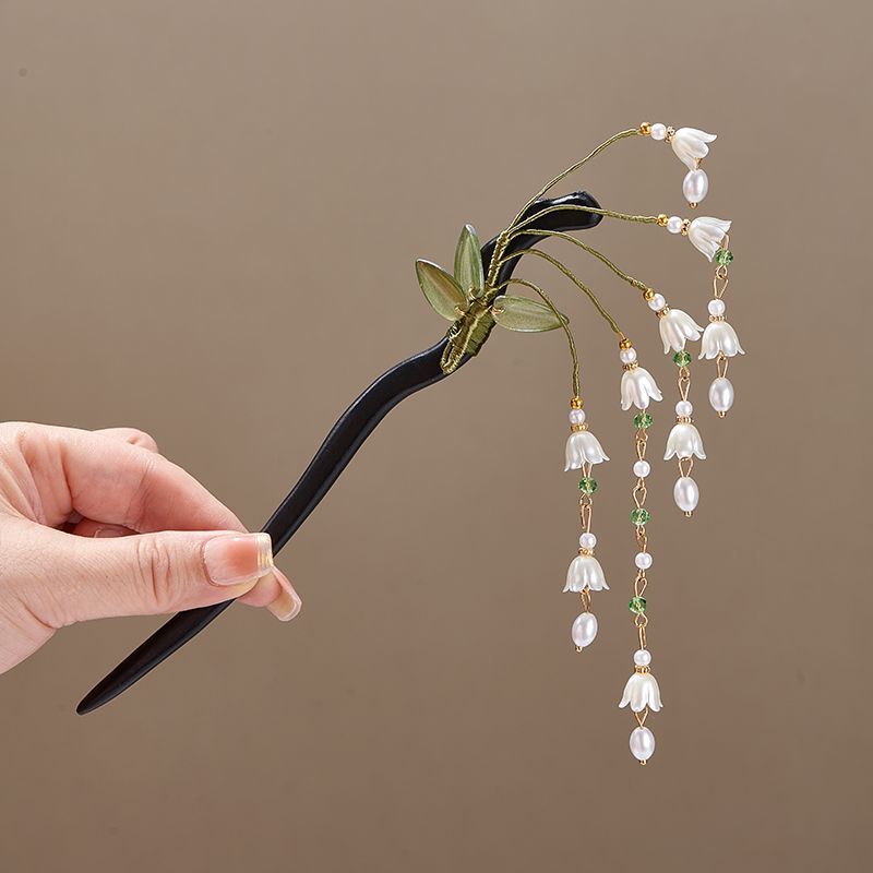 Wooden Flower Hairpin Vintage  - Young Women'S Accessories recension och pris