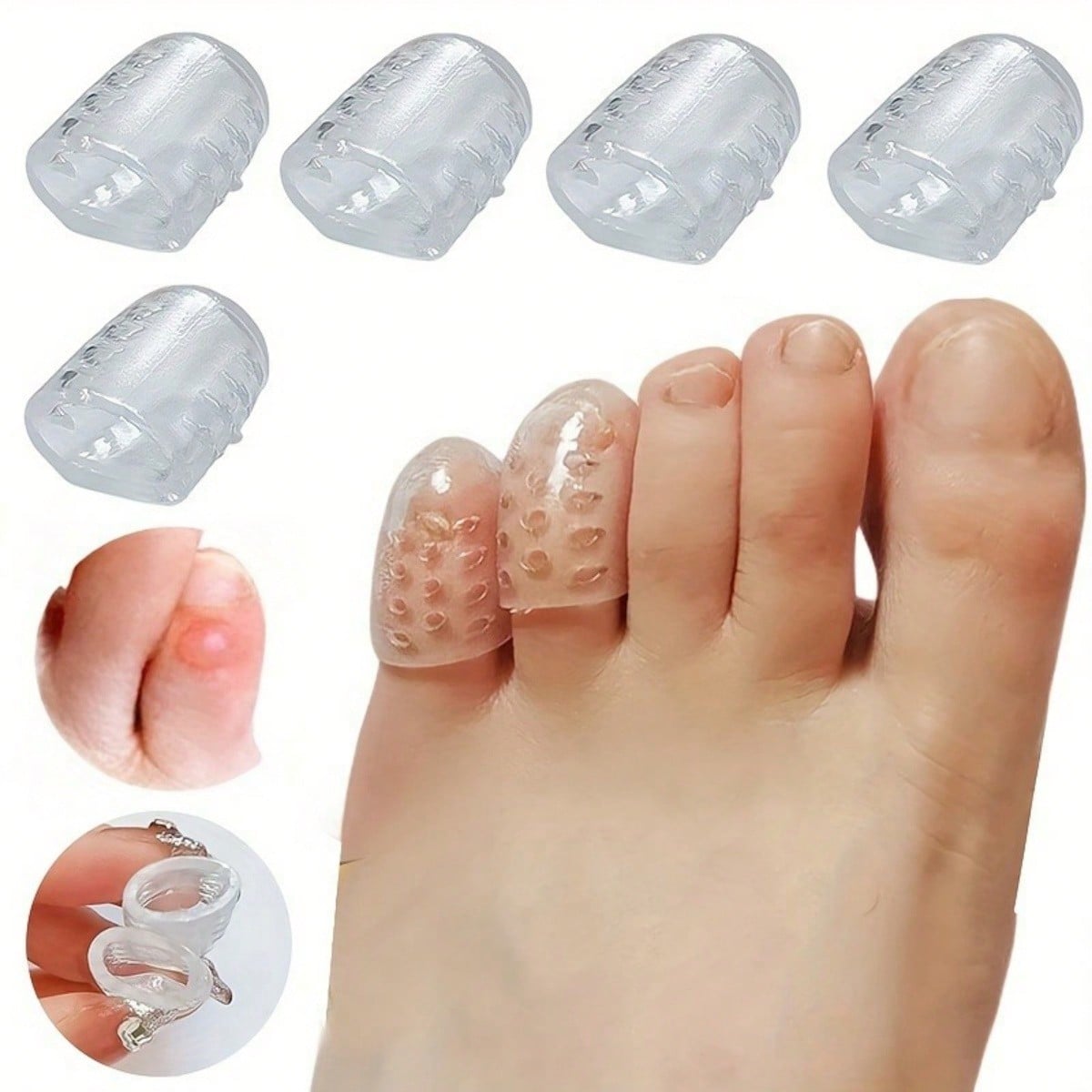 4pcs Silicone Shoe Toe Anti-Fr - Women Accessories Combo Gift recension och pris